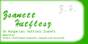 zsanett hutflesz business card